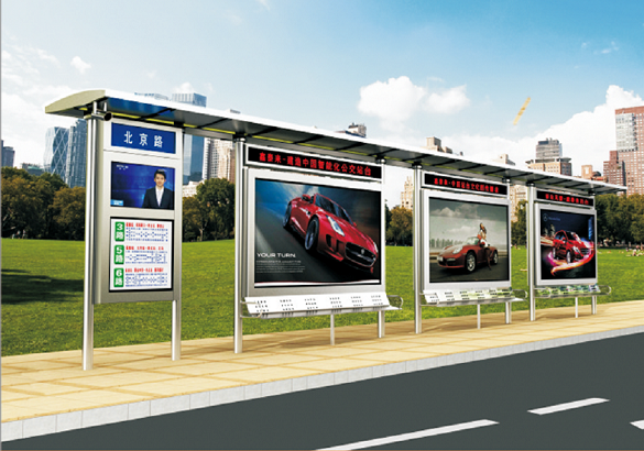 不銹鋼候車亭燈箱