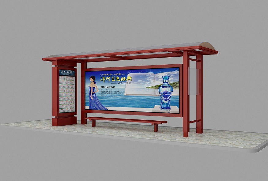 鄉(xiāng)鎮(zhèn)簡(jiǎn)約候車亭燈箱